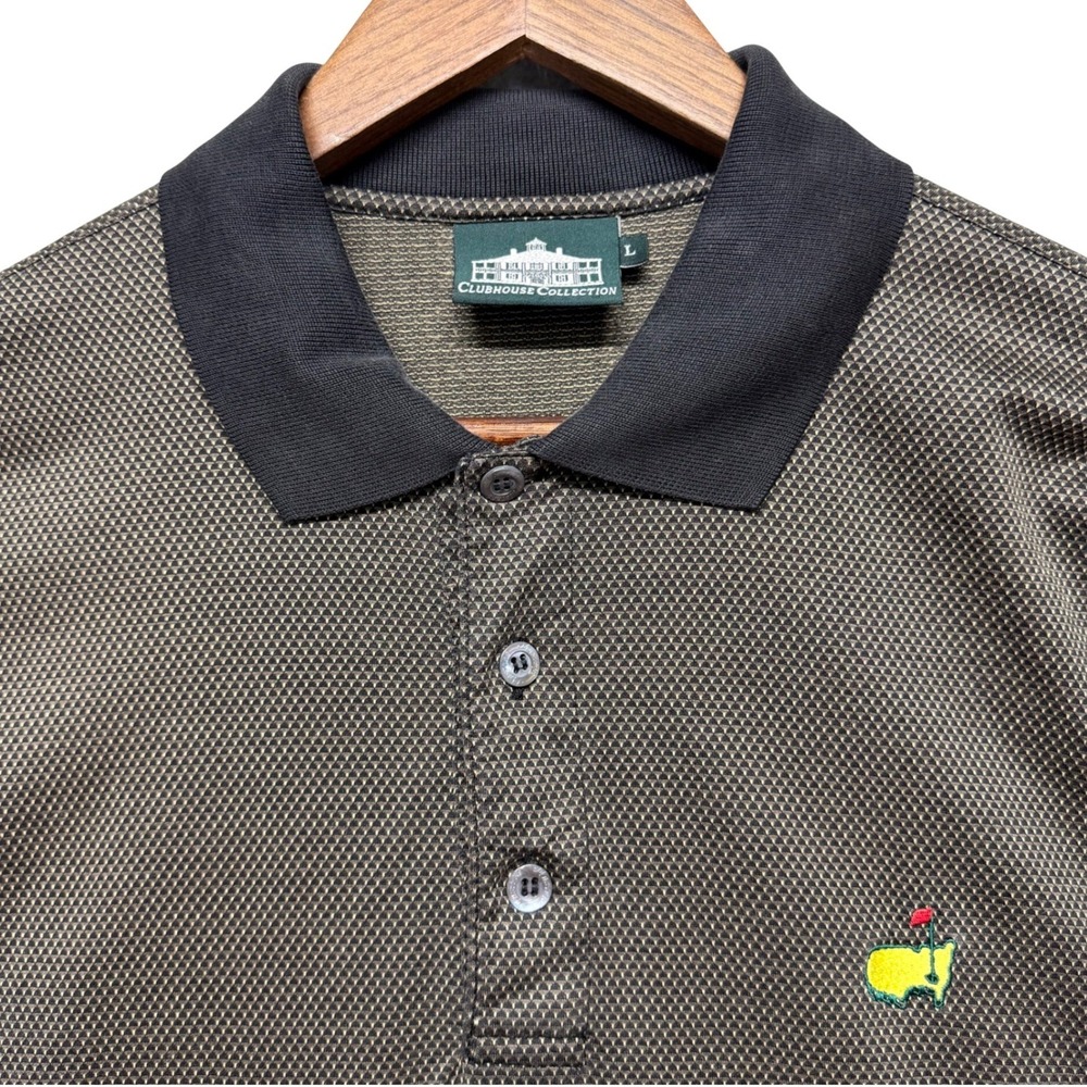 Vintage Masters Clubhouse Collection Polo Mens L Cotton Italy Logo Golf Outdoor